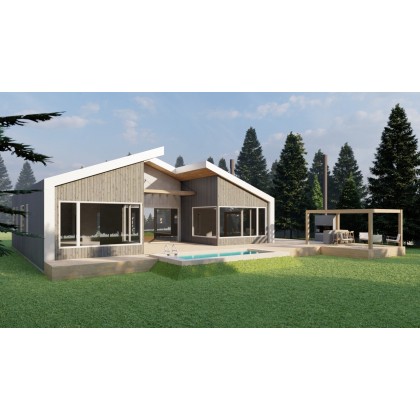 C205 - Casa a estrenar de 3 dormitorios 150m2 en lote de 1500m2- Chapelco Golf