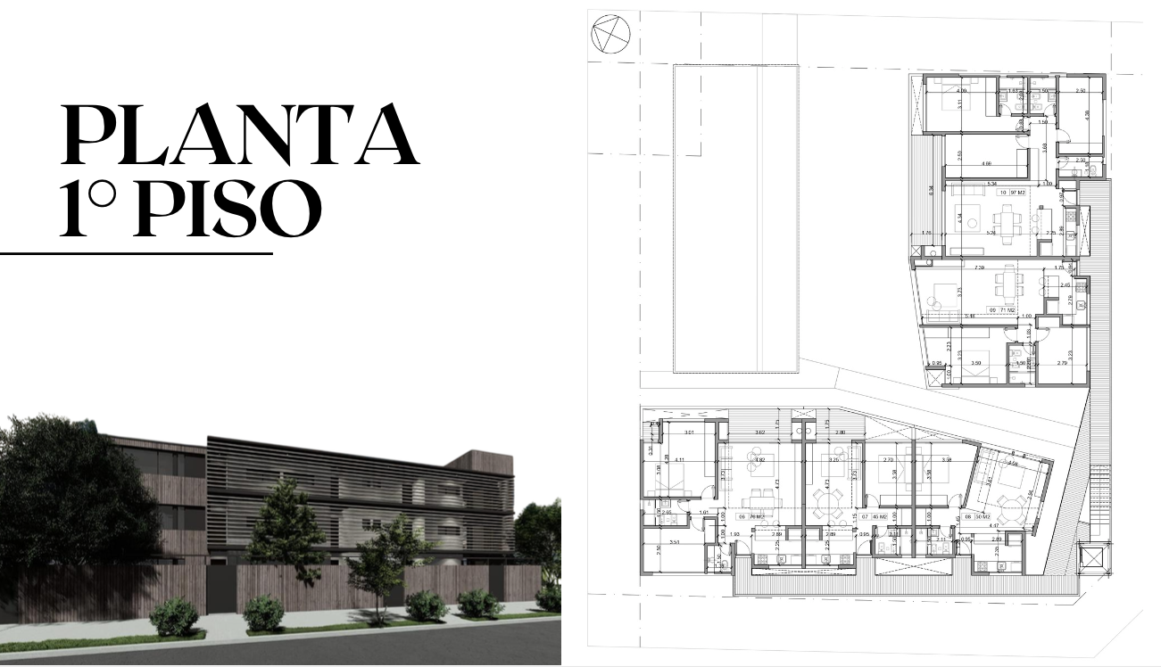 D259 - Edificio en pozo - Departamentos Monoambientes - 1 y 2 dormitorios - M.Moreno y Fosbery