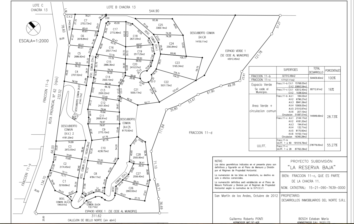 T220 - Excelente lote de 2994 m2 - La Reserva Baja