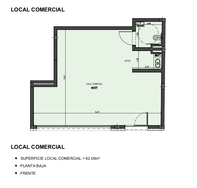 LC032 - Local en pozo - 62 m2 - Villegas al 600