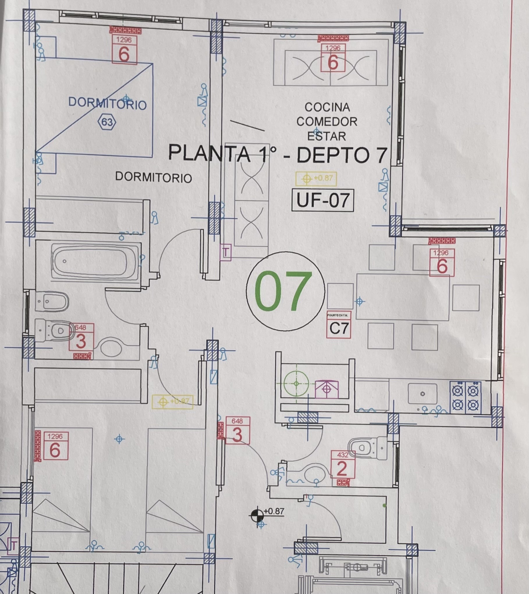 D224 - Departamento de 2 dormitorios con cochera 58 m2 -  Altos de la Montaña  - Altos del Sol