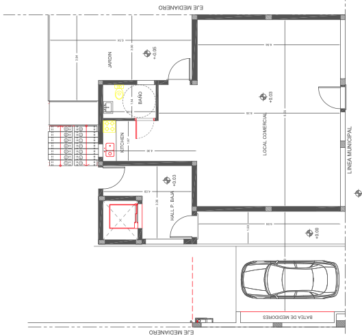 LC028 - Local en POZO 80 m2 y 22 m2 de jardin -  Av San Martin al 1100 - Centro